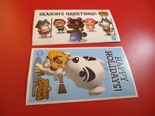 Animal Crossing Wild World Nintendo DS Promotional Christmas Holiday Postcards