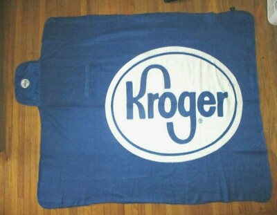 KROGER FLEECE BLANKET Grocery Store Supermarket Throw Portable