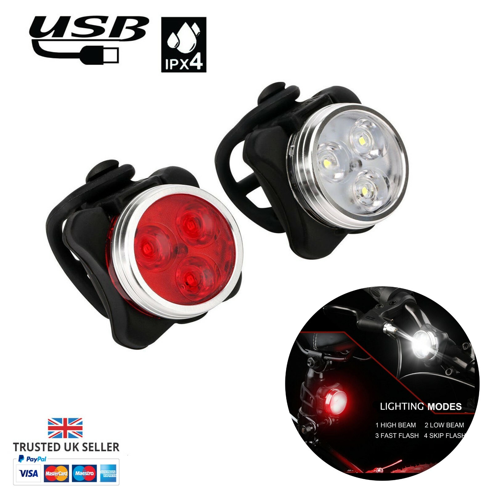 500 Lumen Halfords Bike Light Set 500 Lumen Cycle Lights Halfords