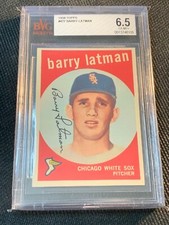 1959 Topps BARRY LATMAN #477 BVG EX-MT+ 6.5 White Sox