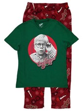 Briefly Stated Mens 2-Piece A Christmas Story Sleepwear Pajama Set Large