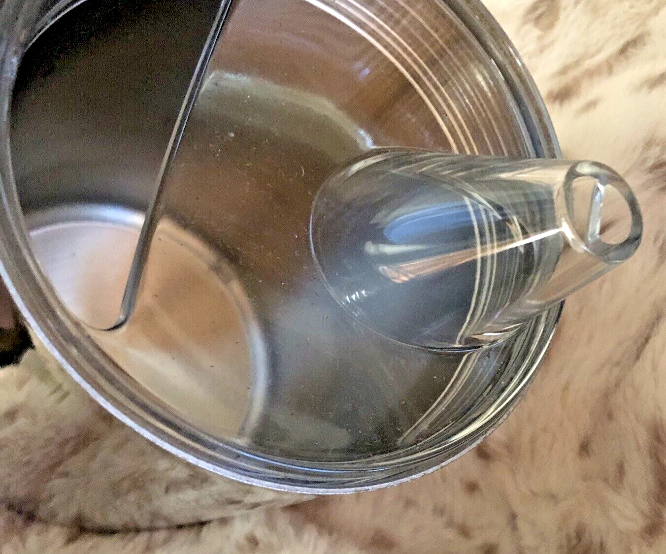 Zepter Olive Oil Pitcher Dispenser Jug Stainless Steel 6 1/2 In Tall Vegetable