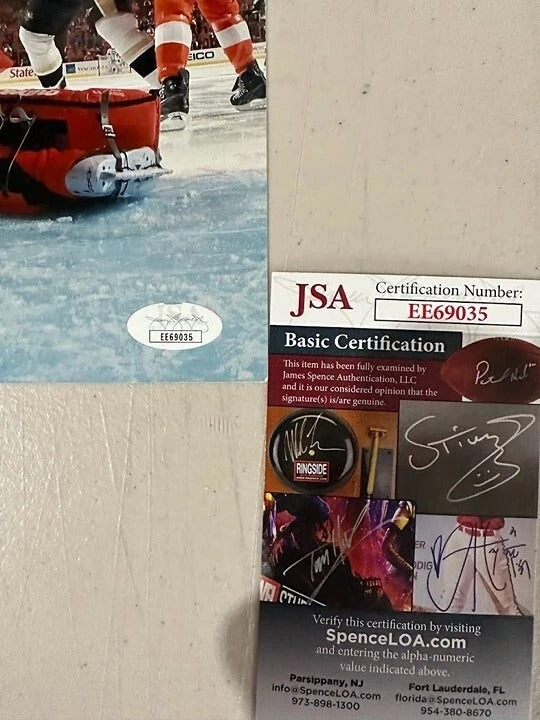 Ray Emery signed autographed Philadelphia Flyers 8x10 Photo JSA - Image 3 of 3