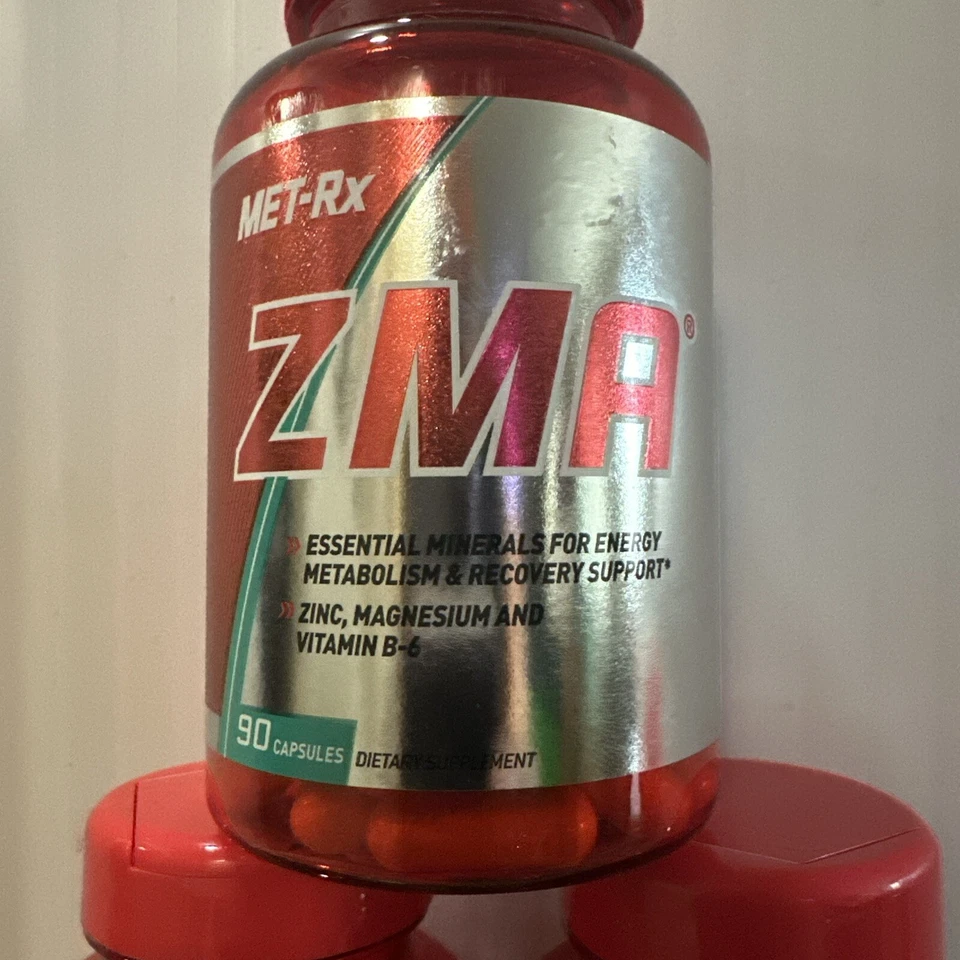 MET-Rx ZMA Suplemento Dietético Cápsulas 90 Cápsulas 6 Botellas Exp: 10/2025 Foto 2 de 4