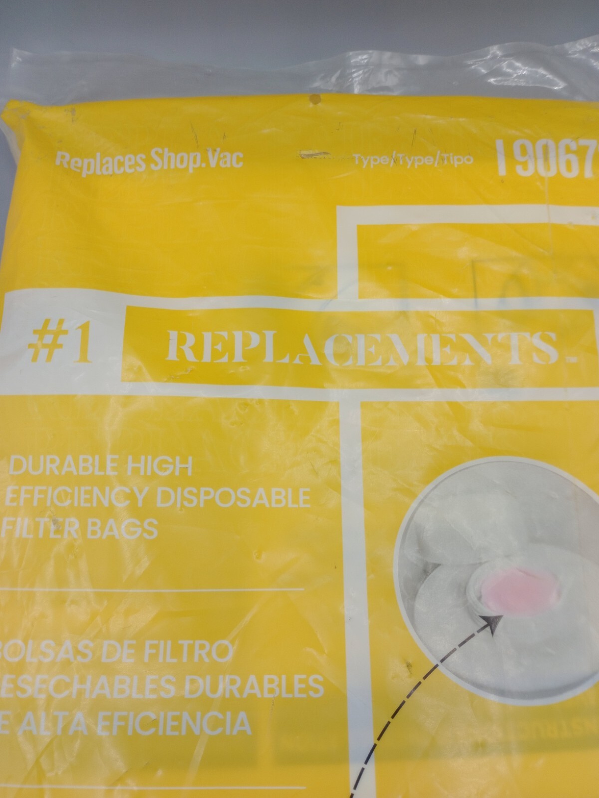 Wet / Dry Vac Replacement Bags (2)  10-14 Gallon 190672