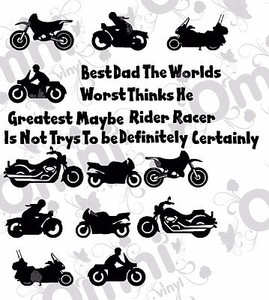 Personnalise Message Moto Vinyle Autocollant Cadeau D Anniversaire Tasse Verre Cartes Ebay