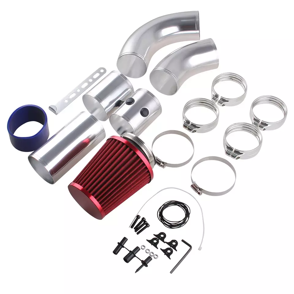 Kit de Inducción 76MM Rendimiento Universal Coche Filtro de Aire Frío Juego de Admisión - Imagen 3 de 4