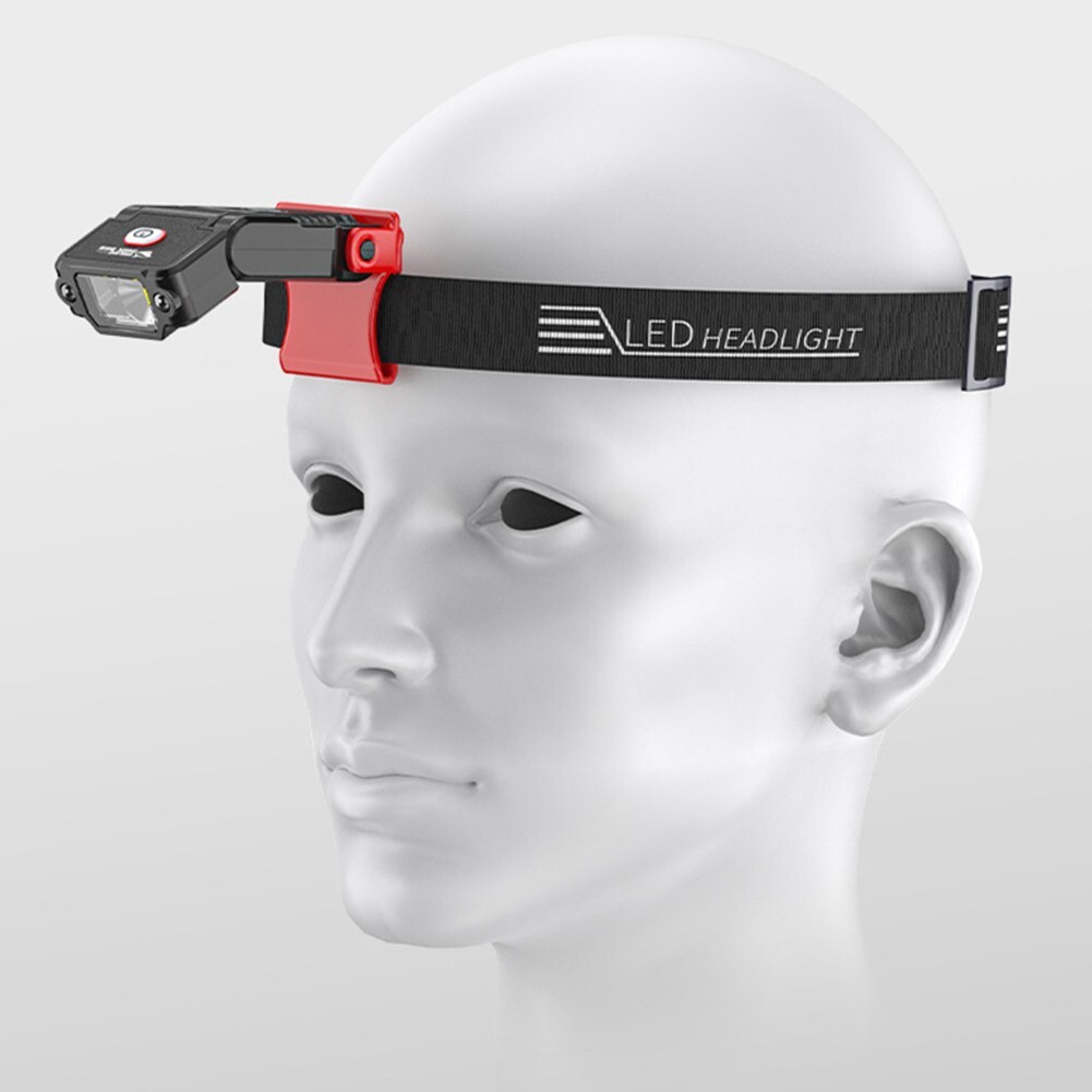 Best LED Headlamp 1000LM Clip On Cap Hat Exploration Induction Mountain