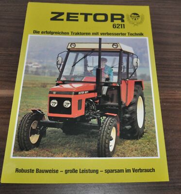 Zetor 6211 Tractor Specification Brochure Prospekt | eBay