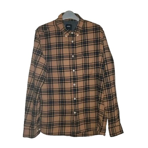 Burton Menswear Flannel Checked Shirt Long Sleeved Size Large Chest 42"-44" - Picture 2 of 8