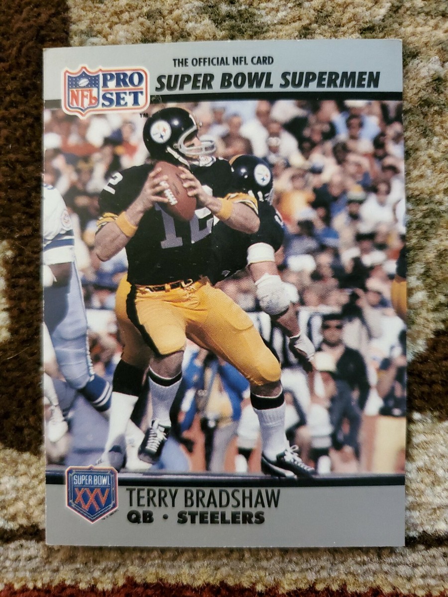 Pro Set Super Bowl Supermen Terry Bradshaw Football Card 32