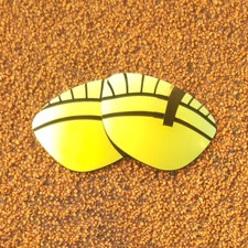 US Polarized Lenses Replacement for-Oakley Forager - 24K Golden Mirror