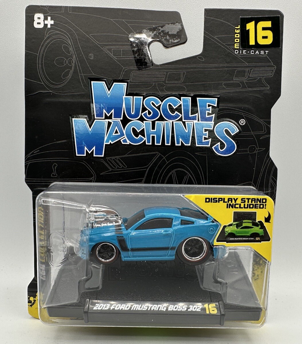 Muscle Machines 2013 Ford Mustang Boss 302 16 Die-Cast 1:64 Scale (Brand New)