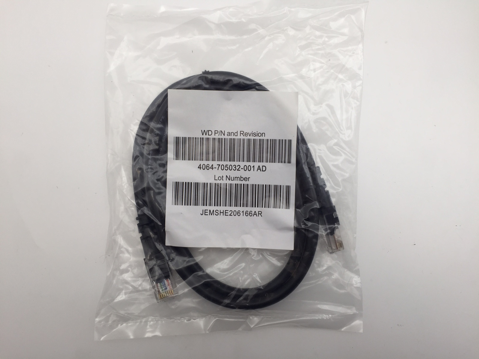 WD Ethernet Cable 4064-705032-001 Category 5e NAS My Net WD TV 