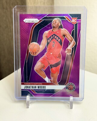 2024-25 Panini Prizm #260 Jonathan Mogbo Purple Prizm RC /99