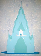 Frozen Elsa Castle Paper Die Cut Paper Doll Scrapbook Embellishment
