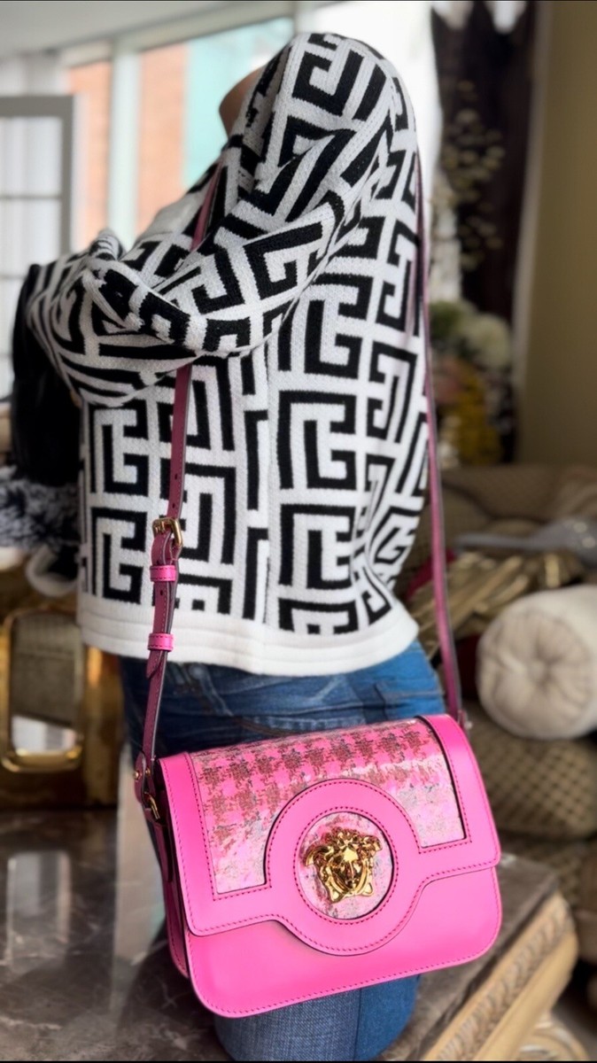 Small Handbag Hot Pink Versace Bag La Medusa Small Handbag Pink