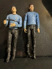 Vintage Star Trek Action Figures Dr Leonard McCoy 9” And Mr. Spock