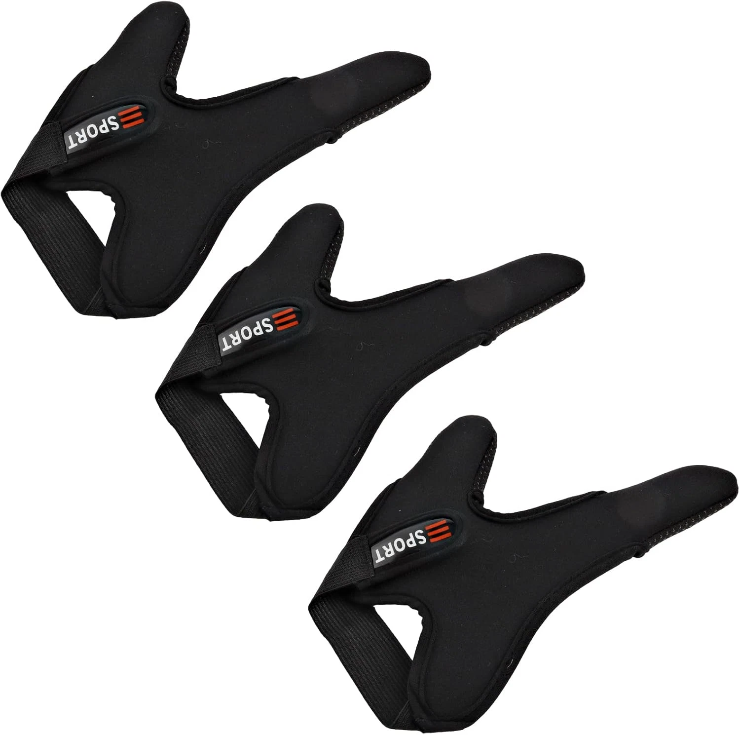 Guantes de pesca antideslizantes de dos dedos (paquete de 3)