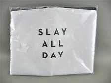 New Milly Slay All Day White Waterproof Cosmetic Makeup Beach Pouch Bag Purse