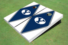 Brigham Young University BYU Navy And White Matching Diamond Cornhole Boards