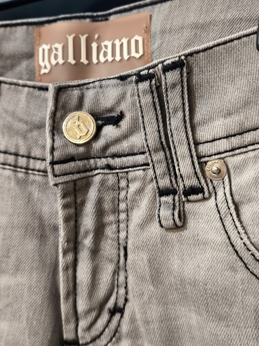 パンツ galliano Logo Straight Denim Pants Galliano VTG Slim Straight Jeans For Women's Size 25-26 | eBay