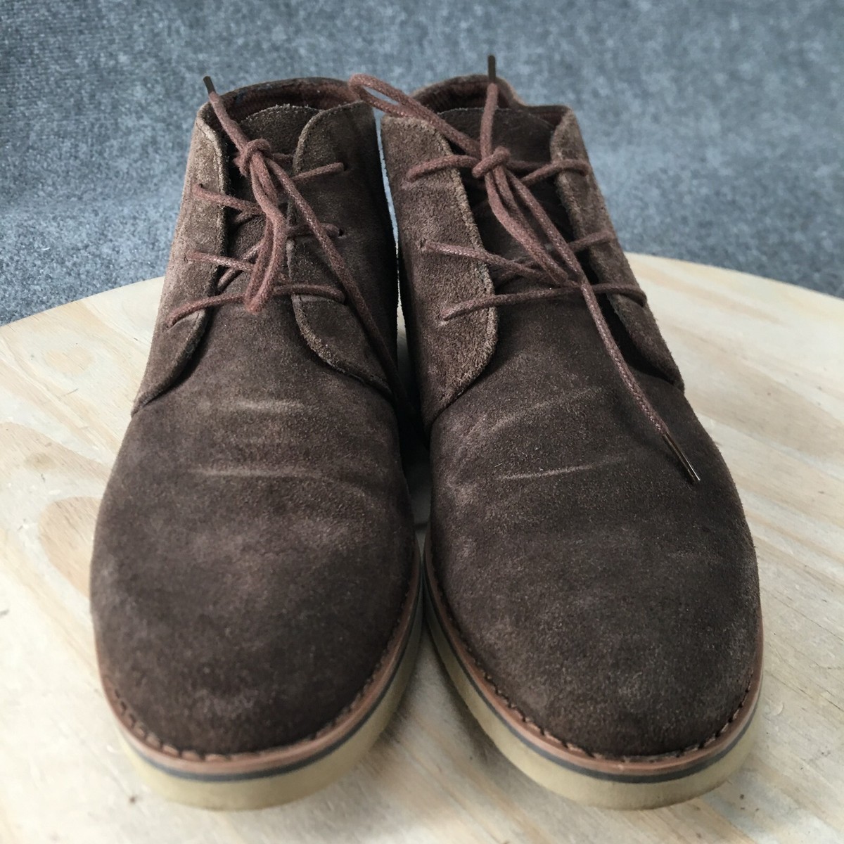 ✨Lands End Mens Boots Brown Leather Chukka Lace Up Ankle US Size 9✨ Lands main image 2