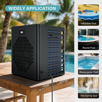 16000BTU Above Ground Pools Heater Electric Pool Heater&Titanium Heat Exchanger