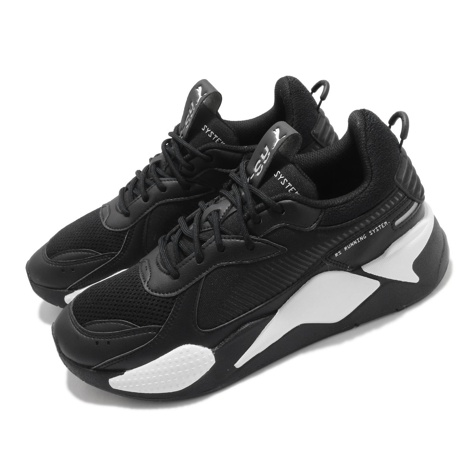 Puma RS-X 'Pop - White' Black Athletic Shoes (SNKR/Retro/Casual/Non-Slip/Shock-absorbing) 380461-02 (US 9½)