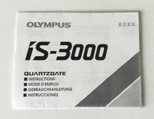 Olympus IS-3000 QuartzDate Instruction Manual Reprint