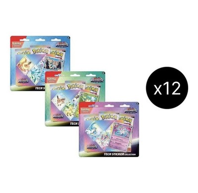2025 Pokemon Scarlet & Violet Prismatic Evolutions Tech Sticker Collection Case