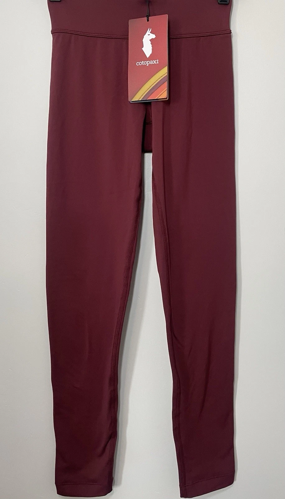 Cotopaxi Liso Baselayer Bottom Women’s XS Port Leggings Wine Red/Burgundy