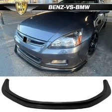 Fits 06-07 Honda Accord 4DR Front Bumper Lip MDA Style Splitter Kit Unpainted PU