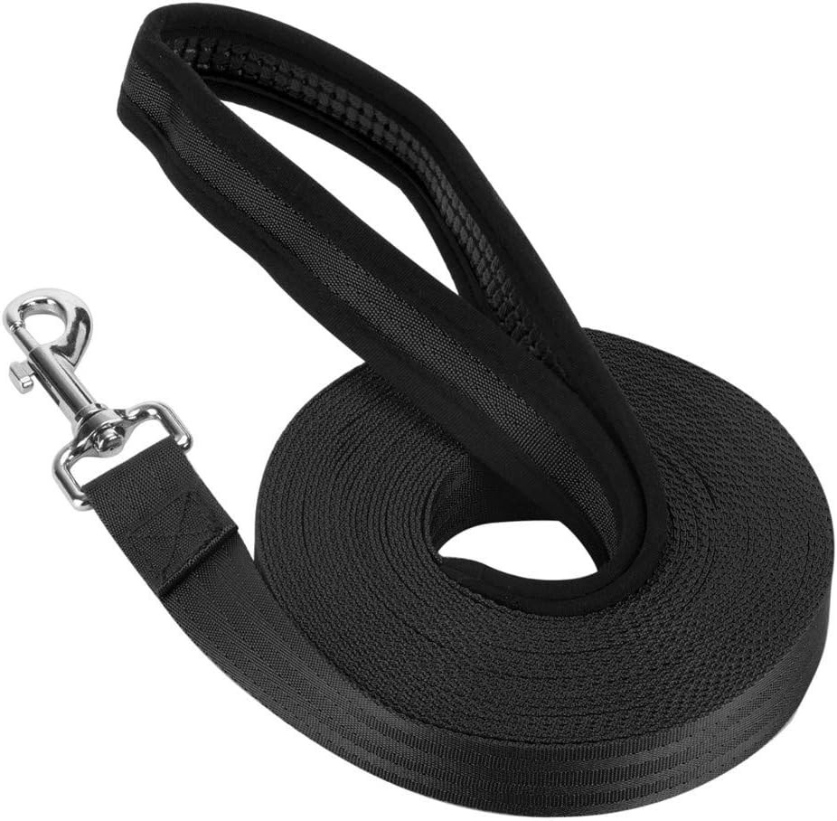 Vivifying Training Lead for Dogs, 10m/32ft Nylon Long Line Dog Lead with Padded