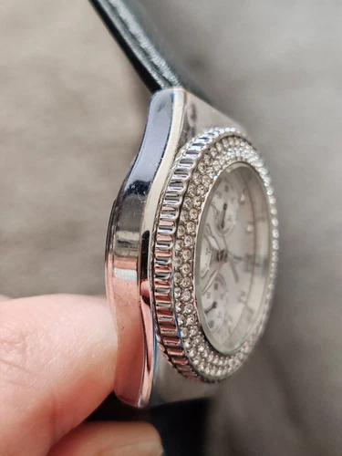 Womens Silver Yves Bertelin Chronograph Watch - Picture 7 of 9