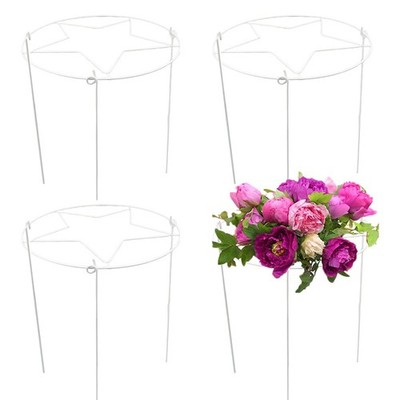 3-Bein Pflanzkäfige 4er Pack 30x40cm Metallstützen für Rosen für Pfingstrose