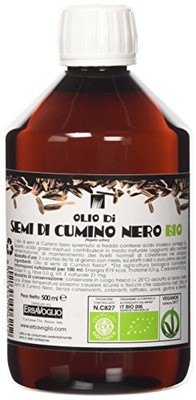 Erbavoglio Olio Di Semi Di Cumino Nero Biologico 500ml