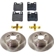 Rear Brake Disc Rotors and Pads Kit for MB Mercedes C Class E Mercedes-Benz C280