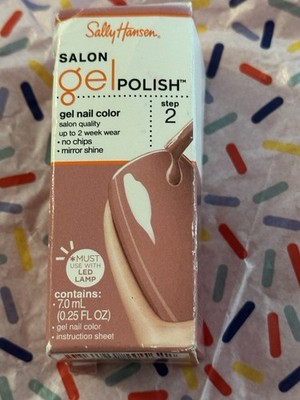 Sally Hansen Salon Gel Polish Step 2 Gel Nail Polish Beige Shiny 0.25 fl oz