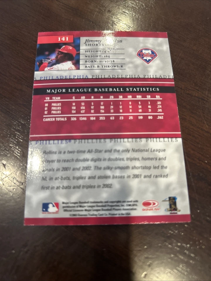2003 Donruss Elite - Jimmy Rollins #141 - Image 2 of 2