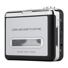 Cassette Tape Player Portable Audio Digital Converter Compatible Laptops PCs
