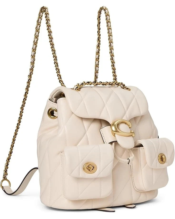 Coach Tabby Quilted Backpack White Chalk CU076 NWT $495