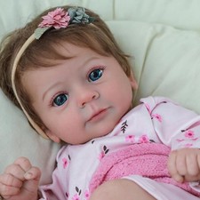 Realistic Reborn Baby Dolls Vinyl Silicone Real Life Newborn Girl Doll Xmas Gift
