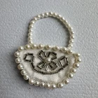 Vintage Cissy Cissette  Miss Revlon Premier Doll Beaded Satin Pearls Purse 1960s