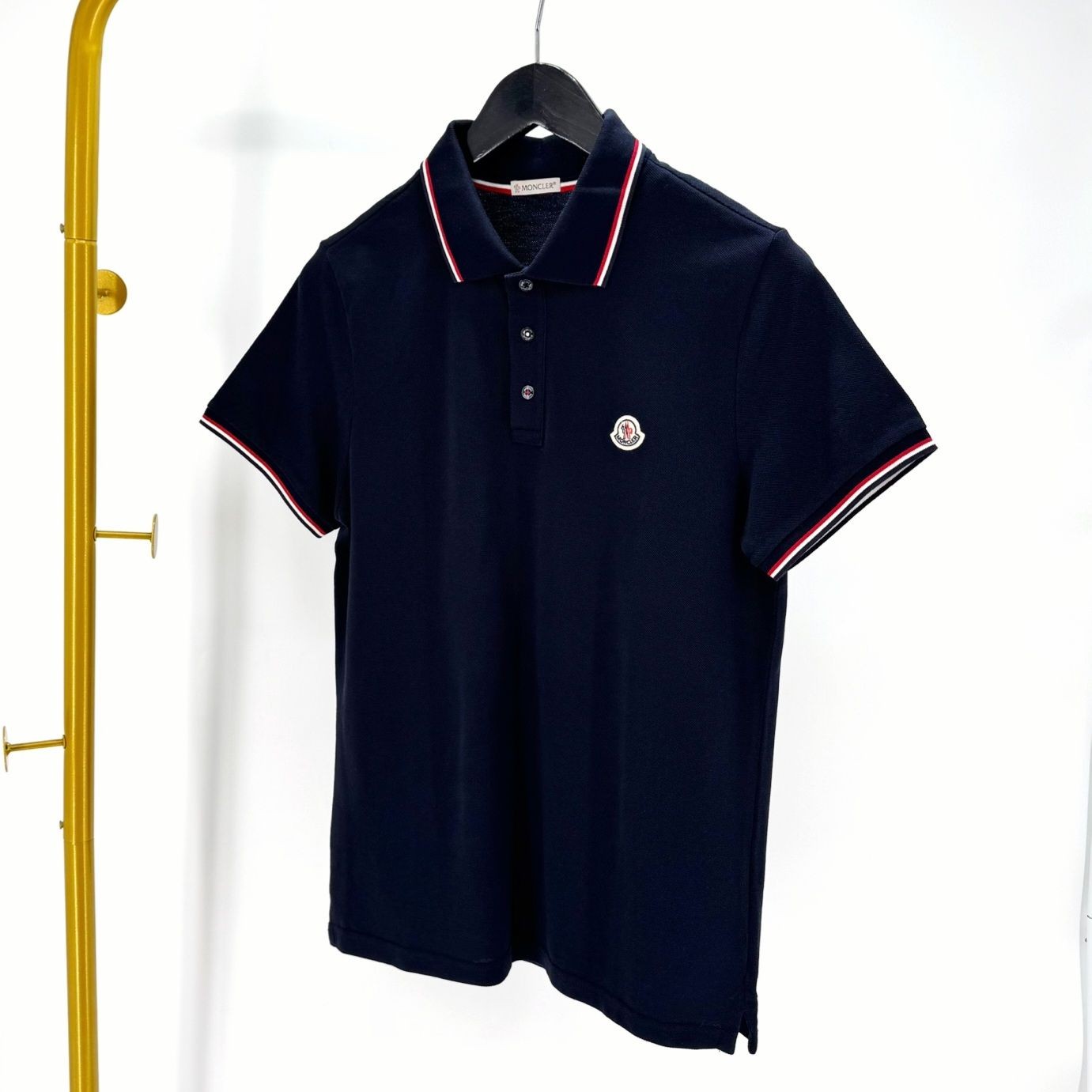 Moncler Kurzarm Polo T-Shirt Navy 138333736