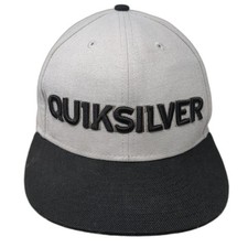 Quiksilver Snapback Cap Gray One Size Adjustable 6 Panel New Era