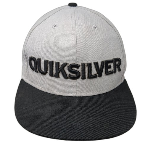 Quiksilver Snapback Cap Gray One Size Adjustable 6 Panel New Era