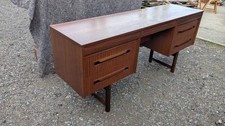 Elliotts of Newbury vintage mid century 166cm long desk 7 drawers  NS170526D