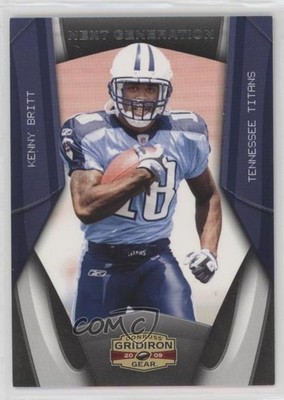 2009 Donruss Gridiron Gear Next Generation Silver /250 Kenny Britt Rookie RC a7t