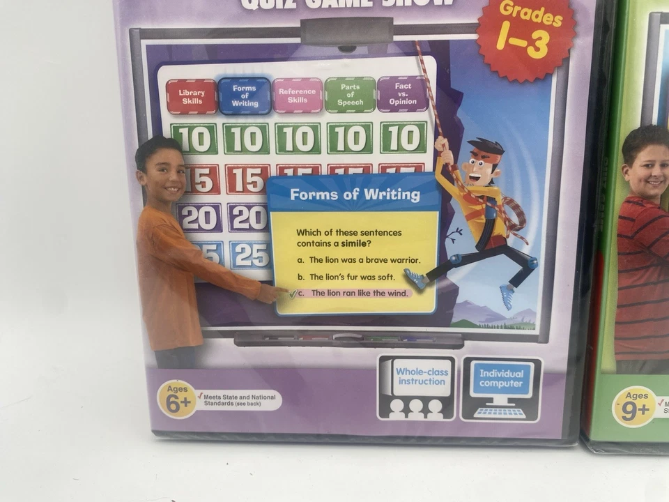 Language Adventures Quiz Game Shows CD-ROM Lot (Grades 1–6) – New Sealed - Image 4 of 4